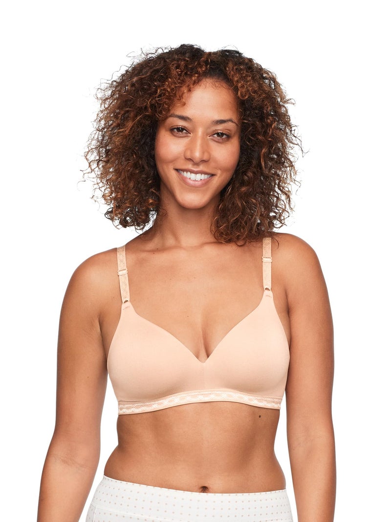 Warner's Women's Blissful Benefits Ultrasoft Wirefree Bra, Butterscotch, 38C - Image 1